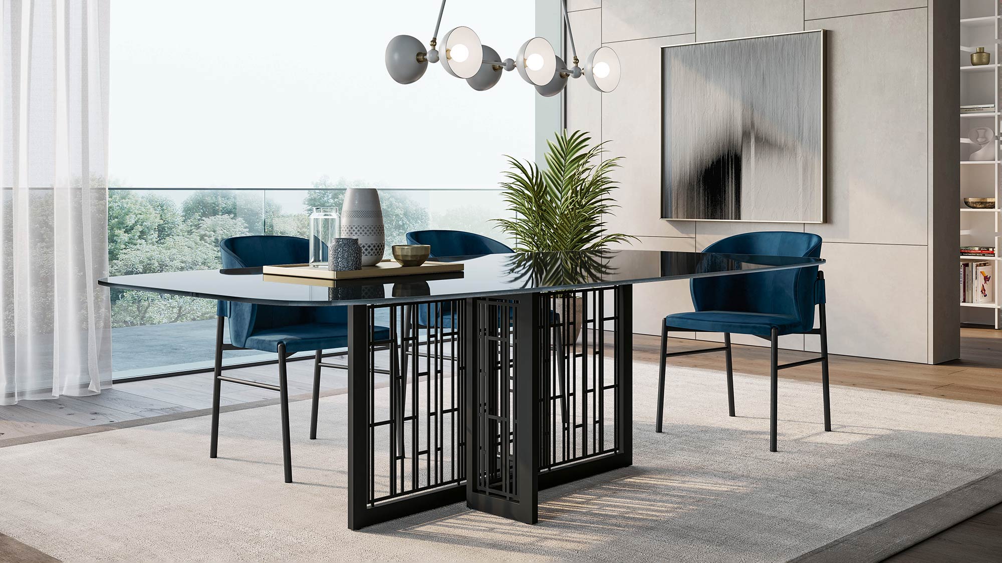 Mastertable table and Supernova chairs | Dallagnese