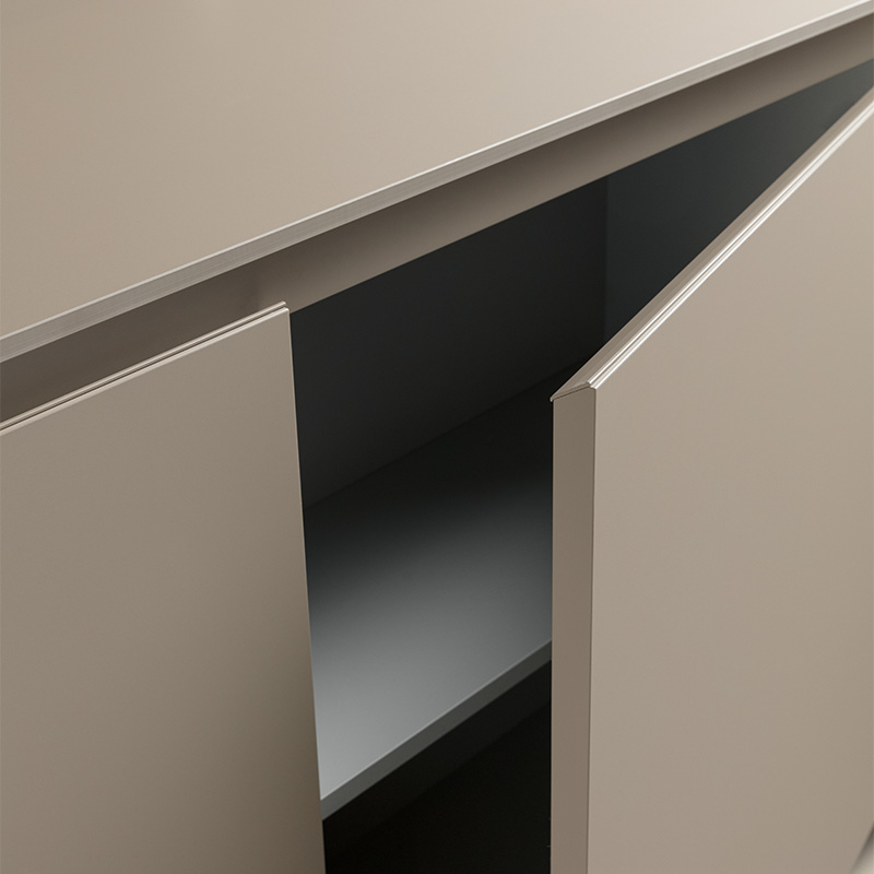 Smooth door with 30° grip and flat groove | CX 12 kitchen | CX System | Comprex
