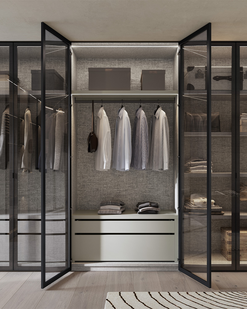 Casio wardrobe with 180° door opening | Dallagnese