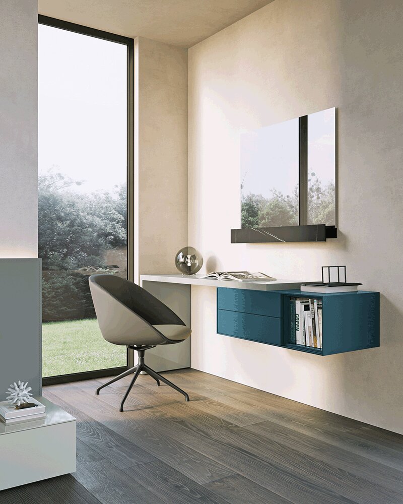 Modula wall-hunging desk | Dallagnese