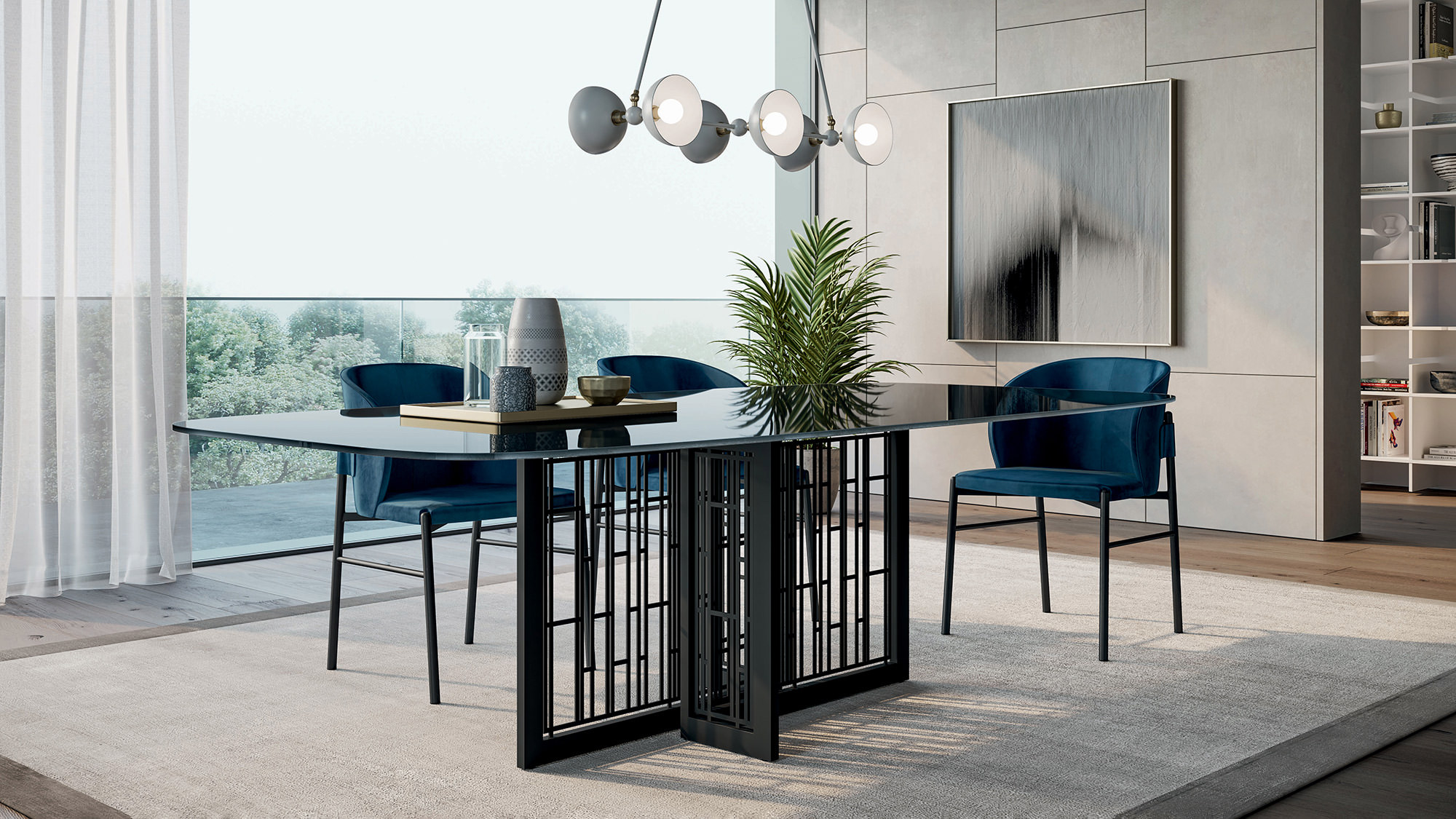 Mastertable table and Supernova chairs | Dallagnese