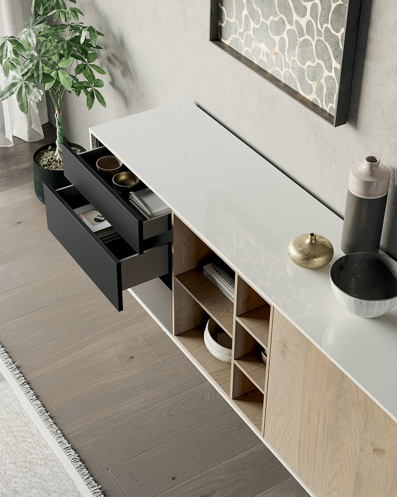 Code sideboard with drawers | Dallagnese