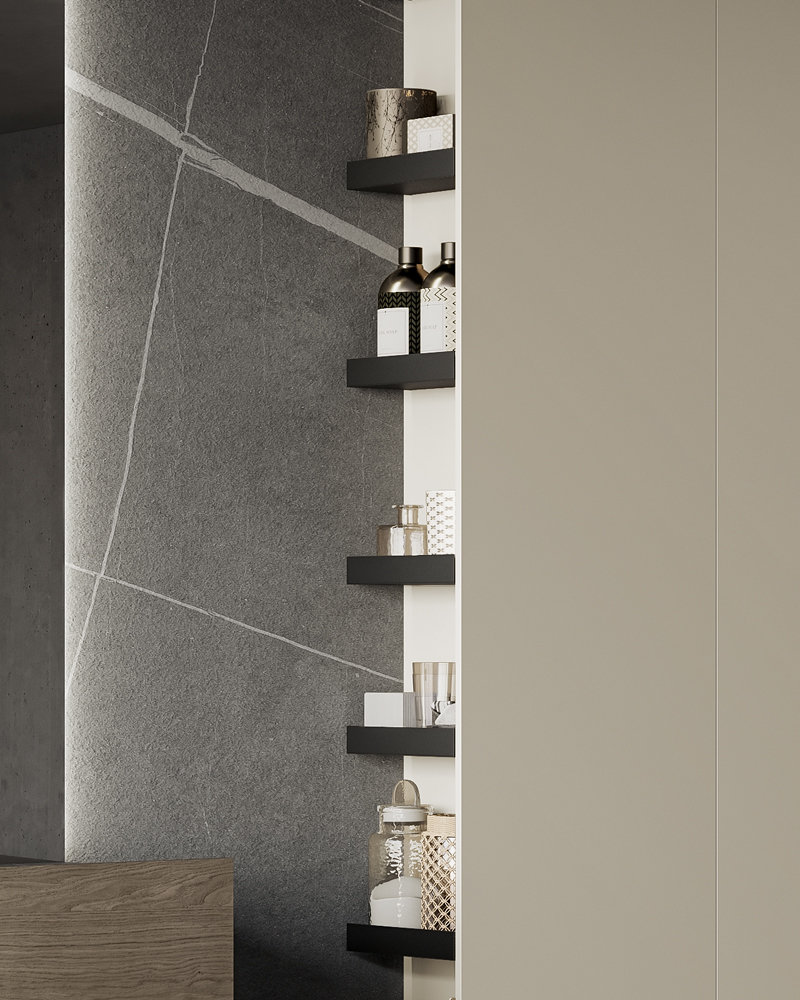 Bathroom column side shelves | Sail bathroom | Birex